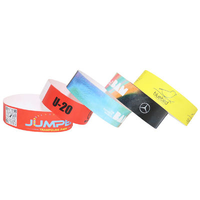 Carta di sicurezza Event braccialetti regolabili adattabile full color bar coding
