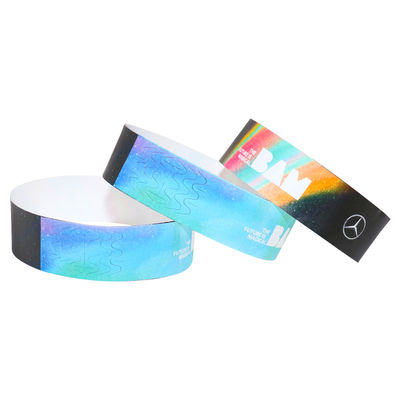 Tyvek Paper Event Braccialetti Blu Rosso Impermeabile Dimensioni regolabili