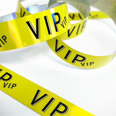 Tyvek Glitter Laser Wristband Decorativo Braccialetto personalizzato su misura