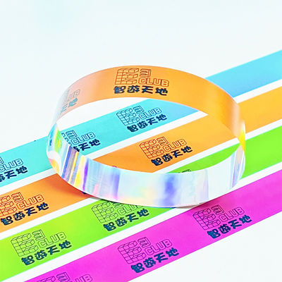 Pieghevoli braccialetti glitter personalizzati, brillanti colorati personalizzati.