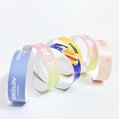 Braccialetti di carta Tyvek stampabili con codici a barre di numerazione sequenziale