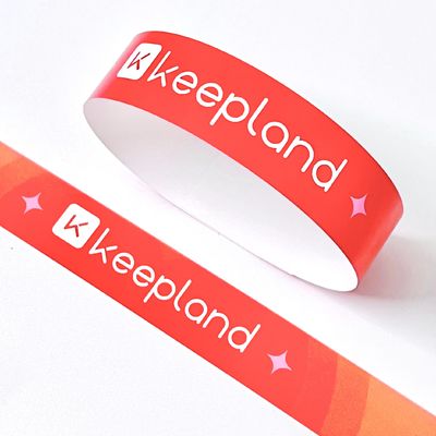 Braccialetti di carta sintetici personalizzati per eventi Stampa a colori
