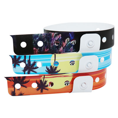 Braccialetti in vinile PVC per eventi Elastico impermeabile Logo personalizzato