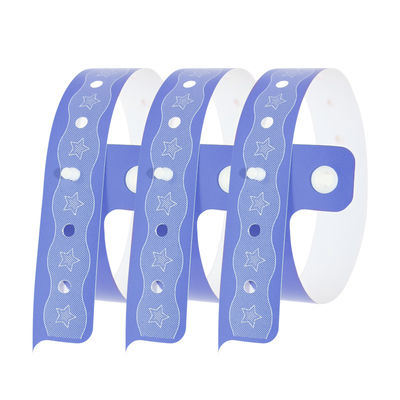 Polsetti di PVC in vinile impermeabile Elastico Comodo Personalizzato Blu Viola