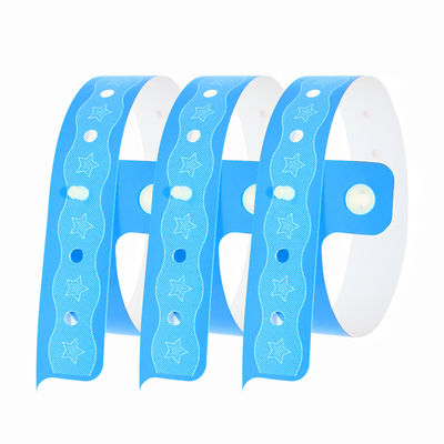 Braccialetti in PVC blu impermeabili per attività acquatiche ed eventi sportivi