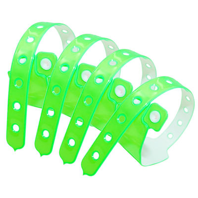 Braccialetti per eventi stampati, braccialetti di plastica regolabili per eventi.