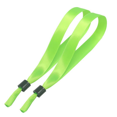 Logo personalizzato Braccialetti di stoffa tessuta per biglietto del festival Elastico Colorato