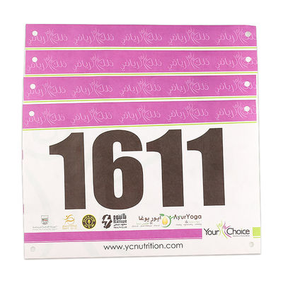 Risistenza alle lacrime Numeri di biberone di gara Durable Blue Marathon Running Tags impermeabile