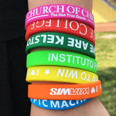 Braccialetti di silicone stampati durevoli con stampa a trasferimento termico
