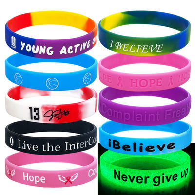 Segmented Style Braccialetti in silicone stampati Lunghezza 25 cm