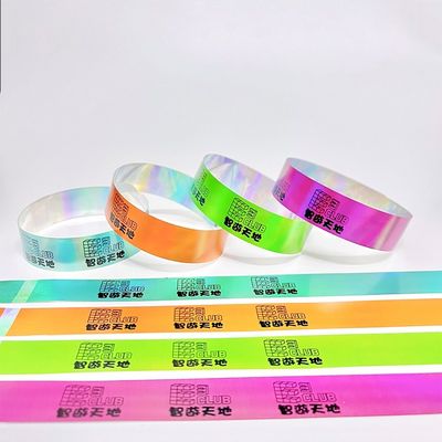 Braccialetto di carta personalizzato di fabbrica brillante brillante braccialetto laser alla moda e accattivante