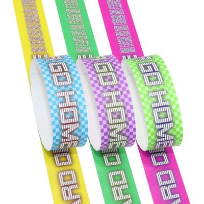 Prezzi bassi impermeabile resistente al sudore Tyvek Event Braccialetti Event Party VIP Identificazione Accesso Carta Event Braccialetto