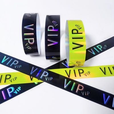 Fabbrica impermeabile resistente al sudore Tyvek Event braccialetti Event Party VIP Identificazione carta di ammissione Event braccialetto