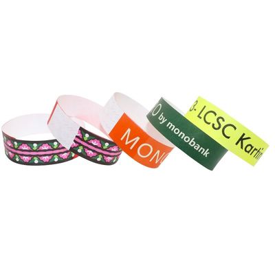 Personalizzabile Tyvek Evento Braccialetto Attività Evento Partito VIP Carta d'identificazione Evento Ammissione Braccialetto Band