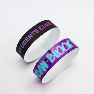 Personalizzabile Tyvek Evento Braccialetto Braccialetto Attività Evento Festa VIP Carta d'identificazione Evento Ammissione Braccialetti