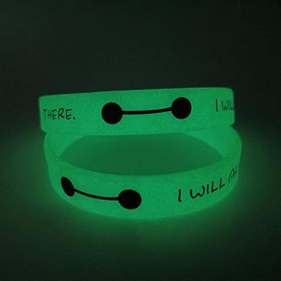 Fabbrica Disegno personalizzato Braccialetto di silicone Festa Festival Attività Evento Regalo Noctilucent Night Glow Braccialetti di silicone