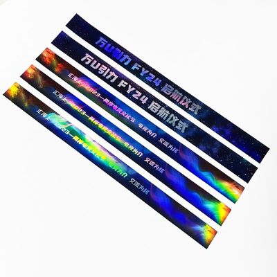 Braccialetti di carta di fabbrica Evento Concerto personalizzato Festival musicale Arcobaleno al neon Laser lucido regalo promozionale Braccialetto di carta