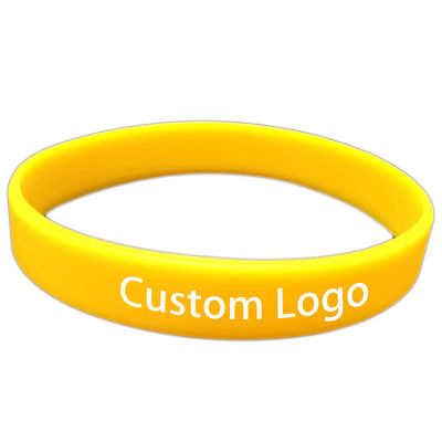 Braccialetti in silicone solido personalizzati per la pubblicità Braccialetto in silicone personalizzato per la promozione di eventi aziendali Braccialetto