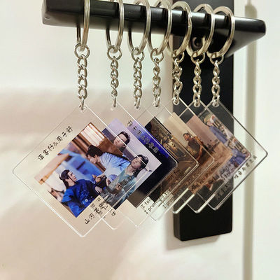 Cadea Portachiavi Acrilici Custom Lover Couple Amico Famiglia Foto Stampato Portachiavi Acrilici