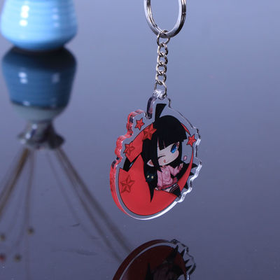 Produttore Cartoon Pattern Keychain Acrilico Stampato Cartoon Carattere Cartoon Carattere Carino Charm Keychain Acrilico