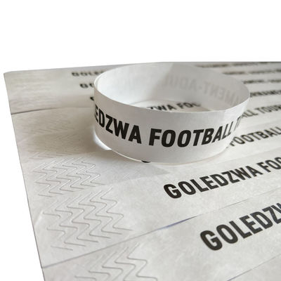Tyvek Event Braccialetto personalizzato Barcode Numerato Impermeabile Pool Party Identificazione Ingresso Ammissione Braccialetti di carta