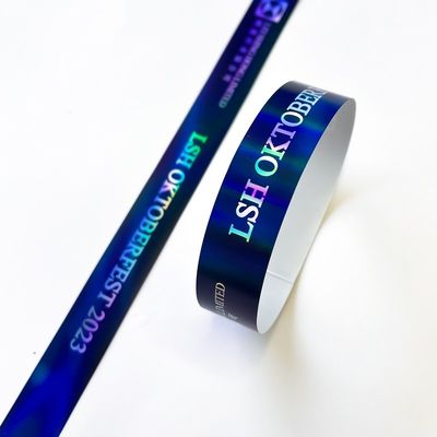 Unisex Neon Rainbow Laser Glitter Wristband regolabile per eventi Concerti e festival