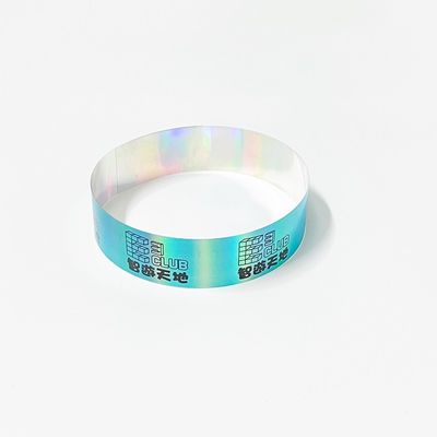 Braccialetto a laser glitter regolabile a neon per eventi unisex