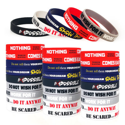 Braccialetti di silicone personalizzati perfetto per il calcio e il basket