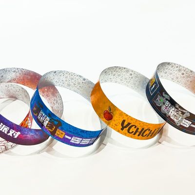 Fabrica di personalizzazione braccialetti laser brillante Glitter Concerto Festival di musica Festa attività braccialetti per adulti bambini