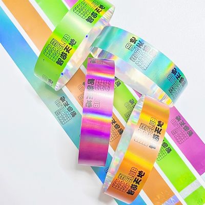 Fabrica personalizzazione VIP braccialetti luccicanti laser luccicante Concerto Festival di musica di festa attività braccialetti per adulti bambini