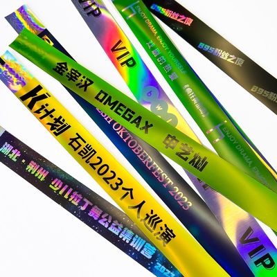 Braccialetto laser glitter regolabile in plastica per eventi, concerti e festival musicali