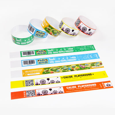 Braccialetti di carta su misura Numerazione sequenziale Braccialetti di carta Tyvek per eventi di festival