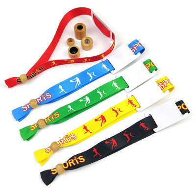 Braccialetti in tessuto tessuto per concerti eventi promozionali regalo promozionale