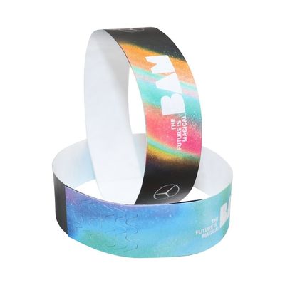 Braccialetti Tyvek con logo personalizzato e protezione impermeabile per la gestione degli eventi