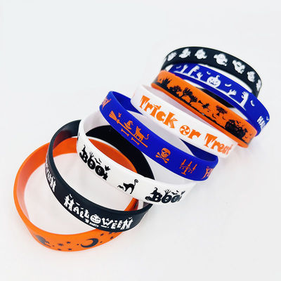Braccialetti in silicone in stile americano per la pubblicità Evento commerciale promozionale Halloween Regalo regalo Festival Braccialetto