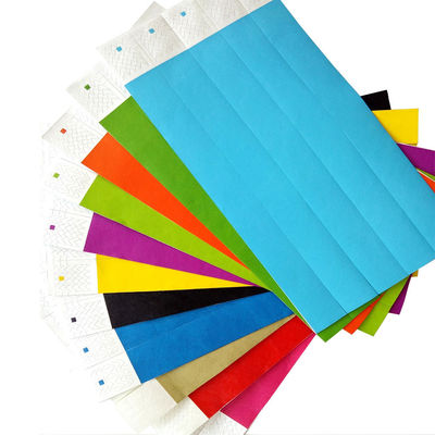 Personalizzare Evento Tyvek Braccialetti di carta impermeabile resistente e facile controllo della folla per i partiti