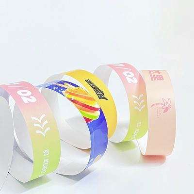 Numerato Evento Tyvek Braccialetti di carta resistenti all'acqua Per Evento Partito Incontro Facile E Controllo dell'accesso