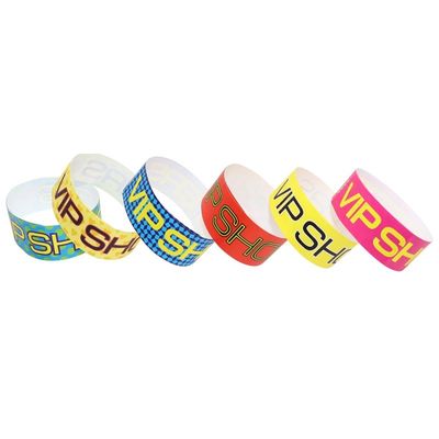 Numerato di serie Tyvek braccialetti di carta resistenti all' acqua per eventi Vip party riunione facile e controllo accesso