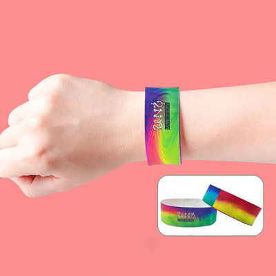 Personalizza il tuo braccialetto impermeabile e durevole Tyvek braccialetti per eventi ingresso biglietto di accesso