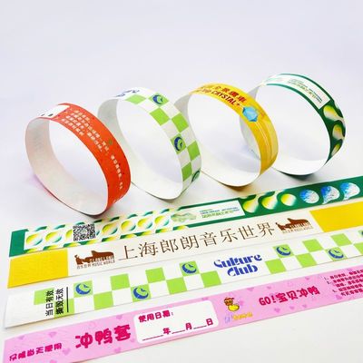 Braccialetti di carta ecologici e personalizzabili per eventi e fiere comunitari