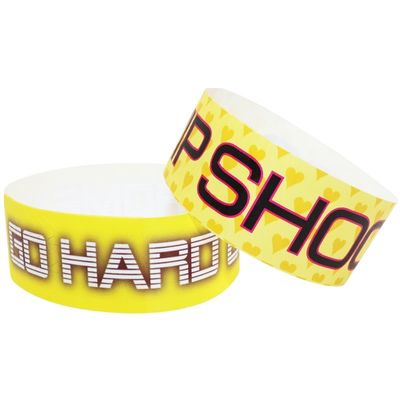 Servizio diretto transfrontaliero parco divertimenti monouso parco divertimenti impermeabile bracciale di carta di intrattenimento braccialetti personalizzati