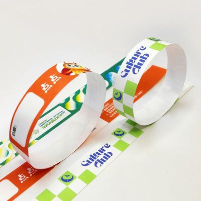 Braccialetti di carta DuPont resistenti al calore per parco divertimenti per bambini