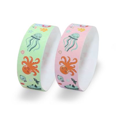 Braccialetti di carta Tyvek regolabili impermeabili e personalizzabili per i bisogni