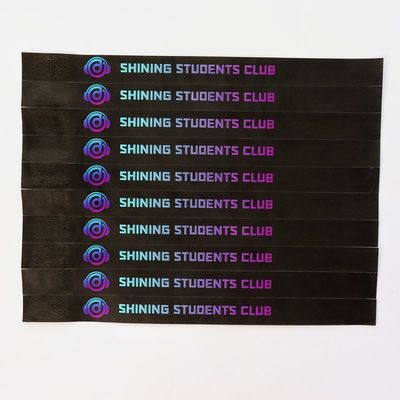 Stampa a colori Tyvek Paper Event Braccialetti regolabili e personalizzabili per qualsiasi occasione