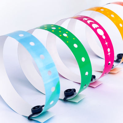 Impermeabile Custom Full Color Logo Pvc Bracelet Per Eventi Offre servizio personalizzato